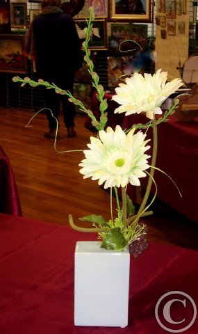 gerberas en cube